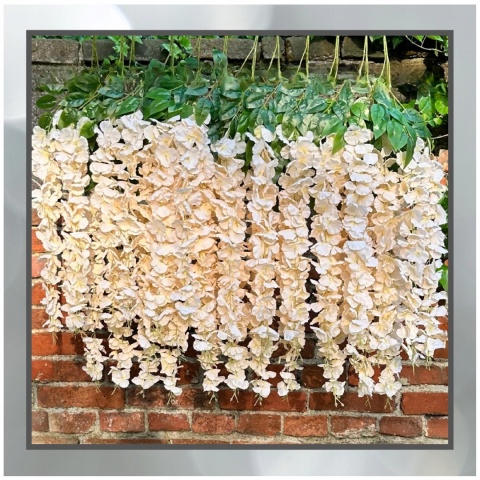 12x WISTERIA GLICYNIA PREMIUM XXL sztuczna gęsta girlanda kwiatowa ślub