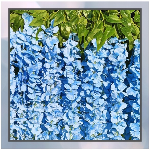 12x WISTERIA GLICYNIA PREMIUM XXL sztuczna gęsta girlanda kwiatowa ślub