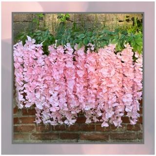 12x WISTERIA GLICYNIA PREMIUM XXL sztuczna gęsta girlanda kwiatowa ślub