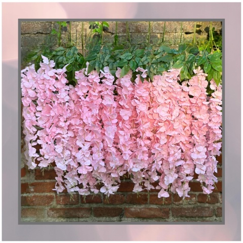 12x WISTERIA GLICYNIA PREMIUM XXL sztuczna gęsta girlanda kwiatowa ślub