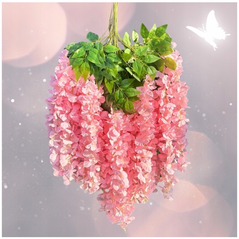 12x WISTERIA GLICYNIA PREMIUM XXL sztuczna gęsta girlanda kwiatowa ślub