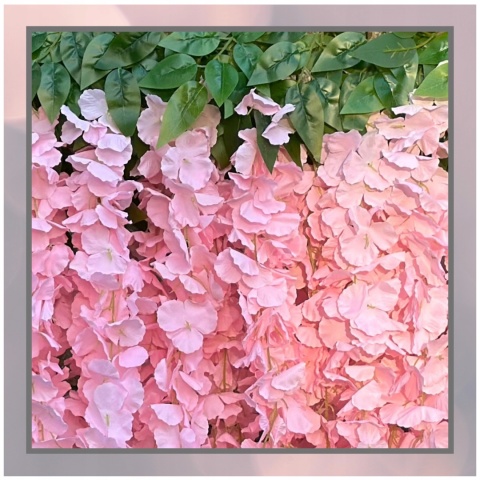 12x WISTERIA GLICYNIA PREMIUM XXL sztuczna gęsta girlanda kwiatowa ślub