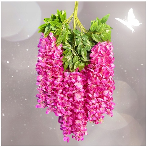 12x WISTERIA GLICYNIA PREMIUM XXL sztuczna gęsta girlanda kwiatowa ślub