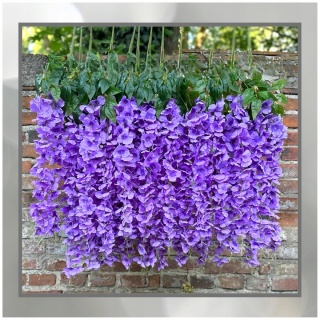 12x WISTERIA GLICYNIA PREMIUM XXL sztuczna gęsta girlanda kwiatowa ślub