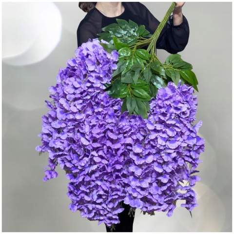12x WISTERIA GLICYNIA PREMIUM XXL sztuczna gęsta girlanda kwiatowa ślub