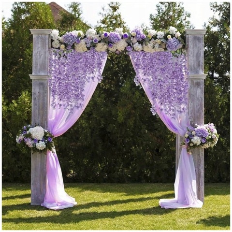 12x WISTERIA GLICYNIA PREMIUM XXL sztuczna gęsta girlanda kwiatowa ślub