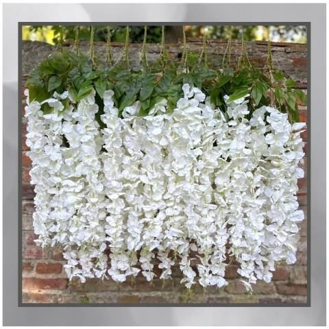 12x WISTERIA GLICYNIA PREMIUM XXL sztuczna gęsta girlanda kwiatowa ślub