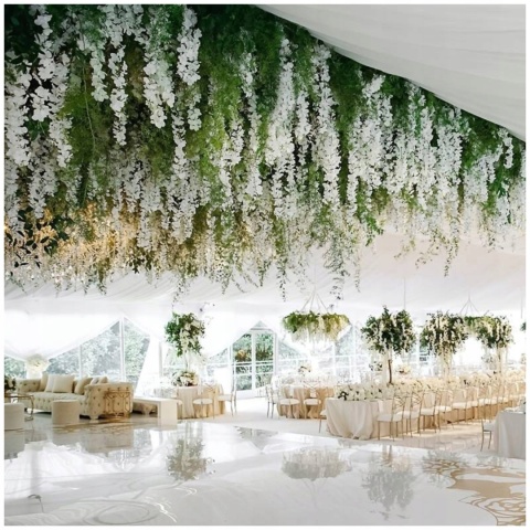 12x WISTERIA GLICYNIA PREMIUM XXL sztuczna gęsta girlanda kwiatowa ślub