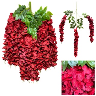 12x WISTERIA GLICYNIA PREMIUM XXL sztuczna gęsta girlanda kwiatowa ślub