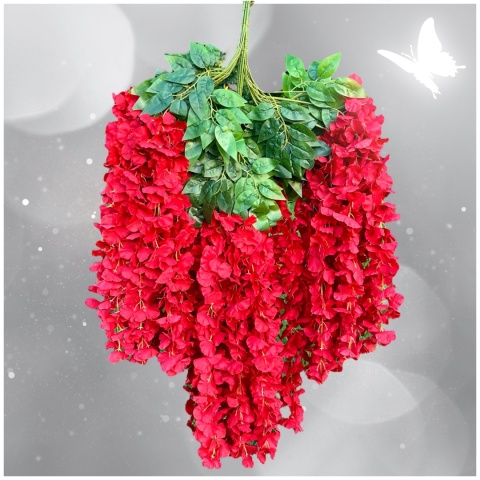 12x WISTERIA GLICYNIA PREMIUM XXL sztuczna gęsta girlanda kwiatowa ślub