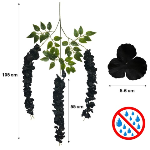 12x WISTERIA GLICYNIA PREMIUM XXL sztuczna gęsta girlanda kwiatowa ślub