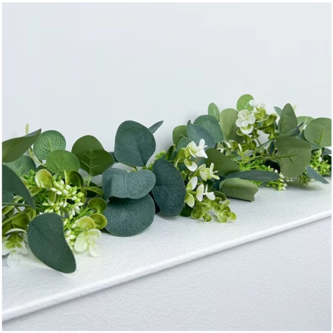 Eukaliptus girlanda sztuczne kwiaty dekoracja pnącze na komunie ślub balkon