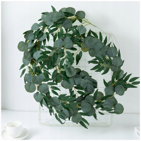 Girlanda EUKALIPTUS pnącze bluszcz sztuczne kwiaty