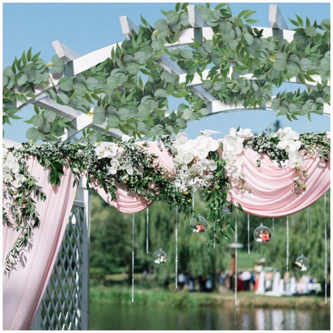 Girlanda EUKALIPTUS pnącze bluszcz sztuczne kwiaty