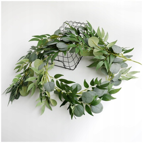 Girlanda EUKALIPTUS pnącze bluszcz sztuczne kwiaty