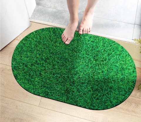 Mata łazienkowa szybkoschnąca chłonna dywanik 45x75 cm zielona