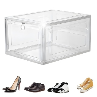 Pudełko organizer na buty transparentne PREMIUM na zabawki akcesoria do biura