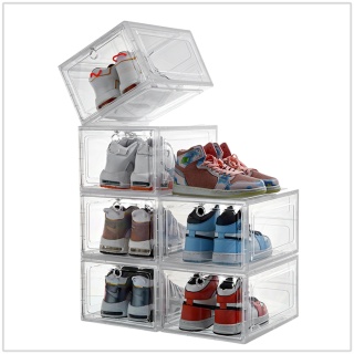 Pudełko organizer na buty transparentne PREMIUM na zabawki akcesoria do biura