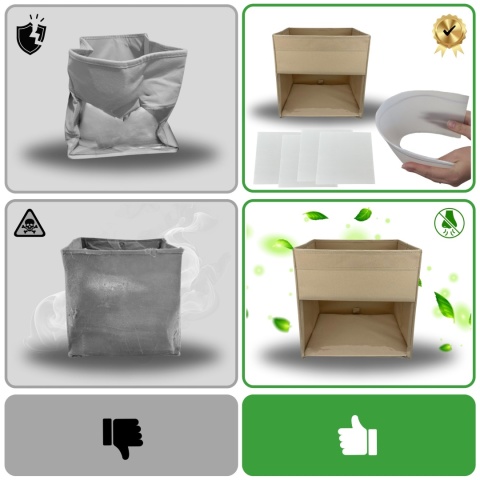 PUDEŁKO POJEMNIK ORGANIZER do przechowywania regału zabawki ubrania książki BEŻOWY 2