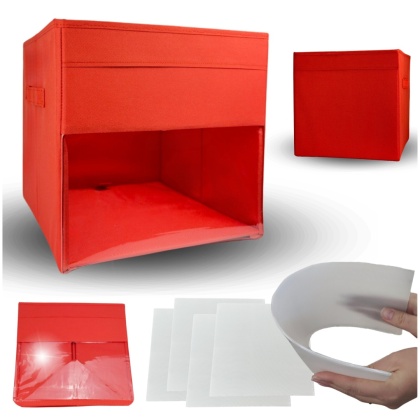 PUDEŁKO POJEMNIK ORGANIZER do przechowywania regału zabawki ubrania książki CZERWONY