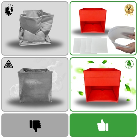 PUDEŁKO POJEMNIK ORGANIZER do przechowywania regału zabawki ubrania książki CZERWONY