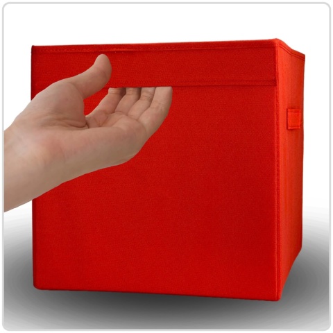 PUDEŁKO POJEMNIK ORGANIZER do przechowywania regału zabawki ubrania książki CZERWONY