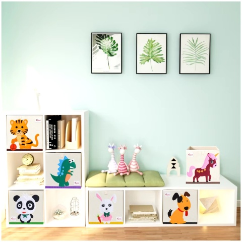 PUDEŁKO POJEMNIK ORGANIZER do przechowywania regału zabawki ubrania książki DINOZAUR