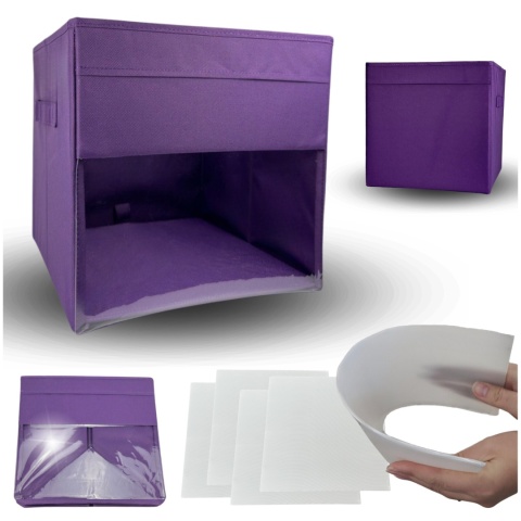 Pudełko organizer do przechowywania zabawek, ubrań i książek – fioletowy 3