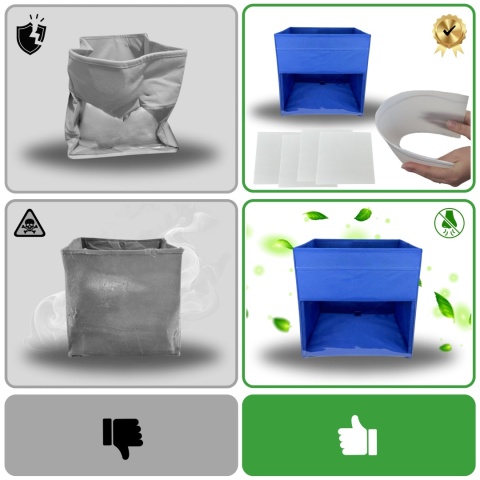 Pudełko organizer do przechowywania zabawek, ubrań i książek – granatowy 1