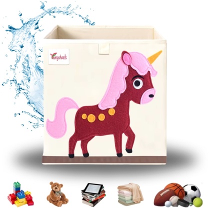 PUDEŁKO POJEMNIK ORGANIZER do przechowywania regału zabawki ubrania książki KOŃ