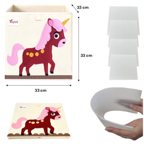 PUDEŁKO POJEMNIK ORGANIZER do przechowywania regału zabawki ubrania książki KOŃ