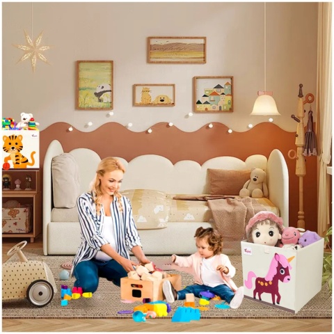 PUDEŁKO POJEMNIK ORGANIZER do przechowywania regału zabawki ubrania książki KOŃ