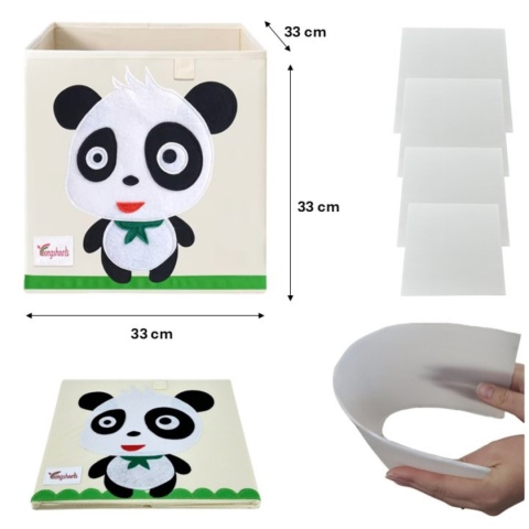 PUDEŁKO POJEMNIK ORGANIZER do przechowywania regału zabawki ubrania książki PANDA