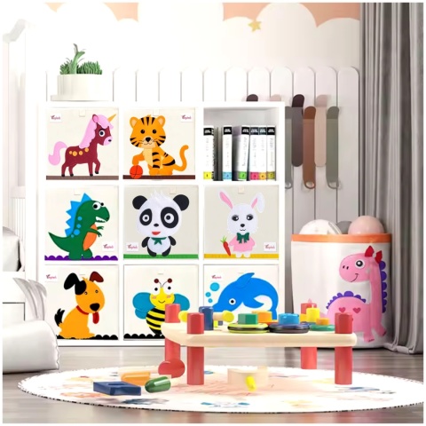 PUDEŁKO POJEMNIK ORGANIZER do przechowywania regału zabawki ubrania książki PANDA