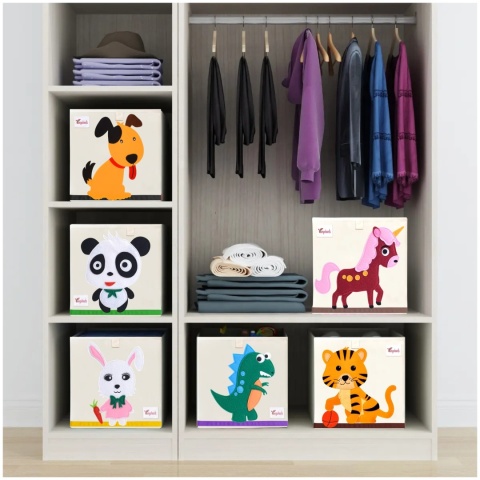 PUDEŁKO POJEMNIK ORGANIZER do przechowywania regału zabawki ubrania książki PANDA