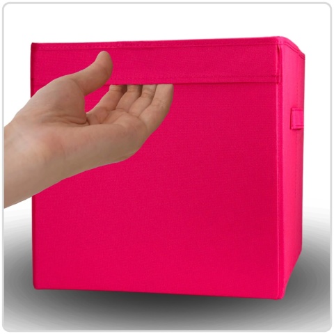 PUDEŁKO POJEMNIK ORGANIZER do przechowywania regału zabawki ubrania książki RÓŻOWY 3