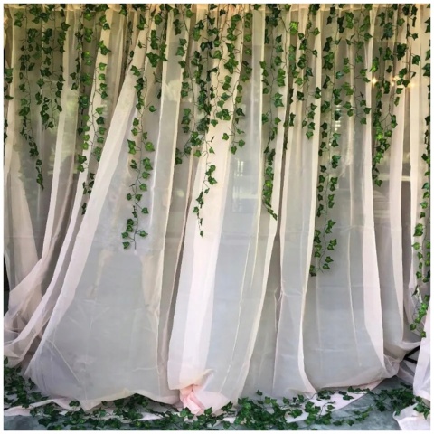 Sztuczny bluszcz 12x girlanda wisząca dekoracja osłona na ścianę balkon 25 m