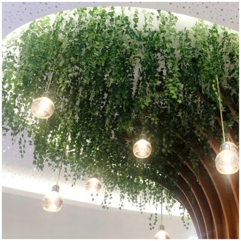 Sztuczny bluszcz 12x girlanda wisząca – dekoracja osłona na ścianę balkon 25 m