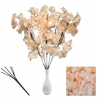 Sztuczna WIŚNIA JAPOŃSKA sztuczne kwiaty bukiet gałązki dekoracja do wazonu