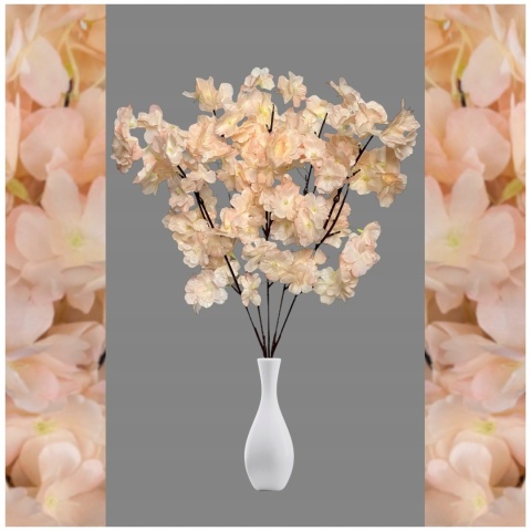 Sztuczna WIŚNIA JAPOŃSKA sztuczne kwiaty bukiet gałązki dekoracja do wazonu