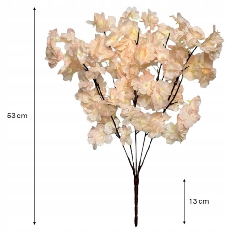Sztuczna WIŚNIA JAPOŃSKA sztuczne kwiaty bukiet gałązki dekoracja do wazonu