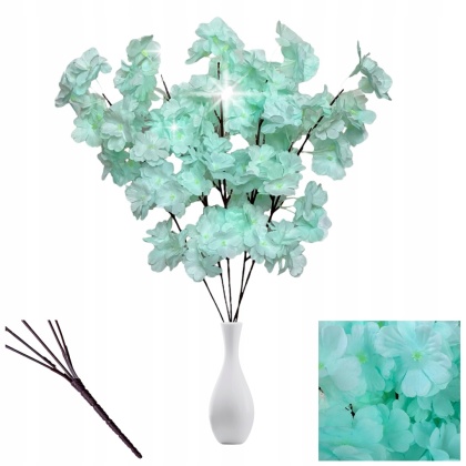 Sztuczna WIŚNIA JAPOŃSKA sztuczne kwiaty bukiet gałązki dekoracja do wazonu