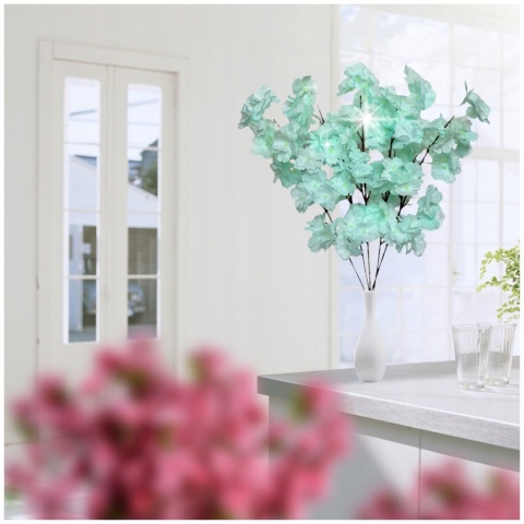 Sztuczna WIŚNIA JAPOŃSKA sztuczne kwiaty bukiet gałązki dekoracja do wazonu