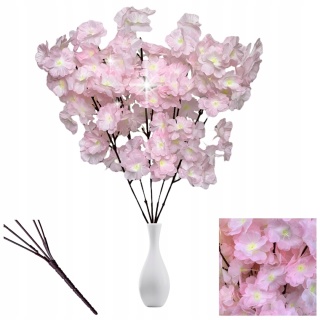 Sztuczna WIŚNIA JAPOŃSKA sztuczne kwiaty bukiet gałązki dekoracja do wazonu