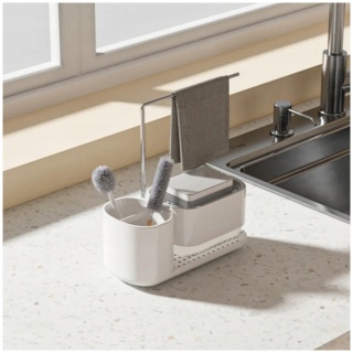 ZESTAW ORGANIZER DO KUCHNI NA AKCESORIA dozownik na płyn do naczyń z pompką