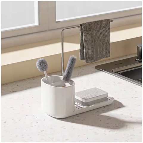 ZESTAW ORGANIZER DO KUCHNI NA AKCESORIA dozownik na płyn do naczyń z pompką