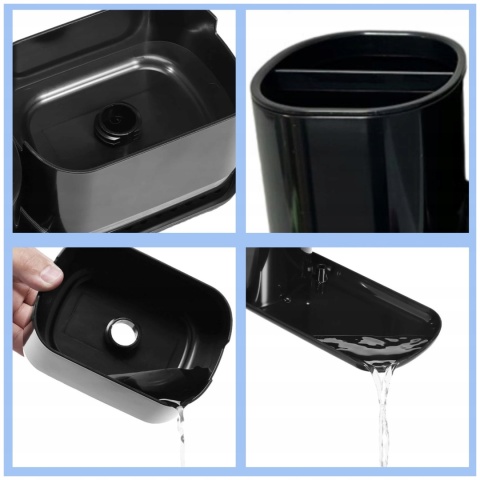 ZESTAW ORGANIZER DO KUCHNI NA AKCESORIA dozownik na płyn do naczyń z pompką